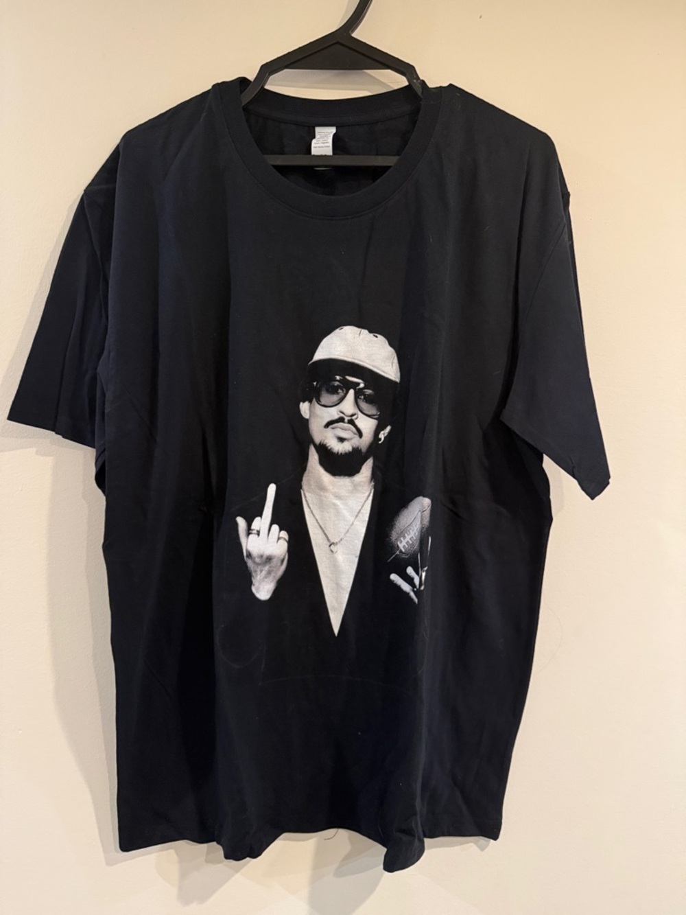 Bad bunny Super Bowl Graphic Men’s T-Shirt with Monochrome Portrait